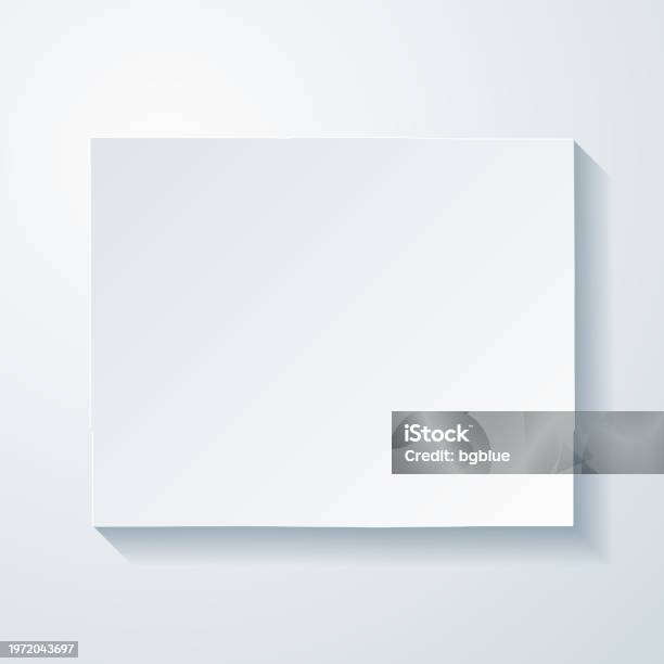 Codington County South Dakota Map With Paper Cut Effect On Blank Background Stock Illustration - Download Image Now