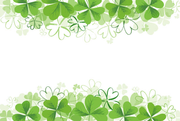 ilustraciones, imágenes clip art, dibujos animados e iconos de stock de st patrick's day abstract background - día de san patricio
