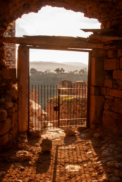 Sun streaming in a door