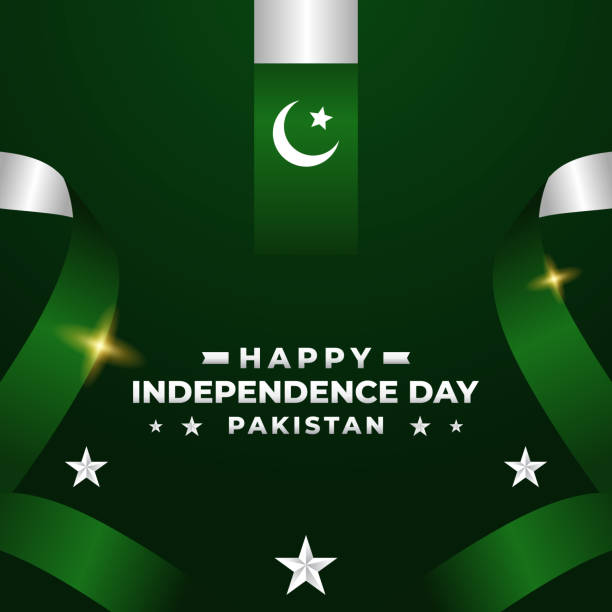 pakistan independence day vector design template - commonwealth of nations stock illustrations