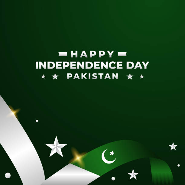 pakistan independence day vector design template - commonwealth of nations stock illustrations