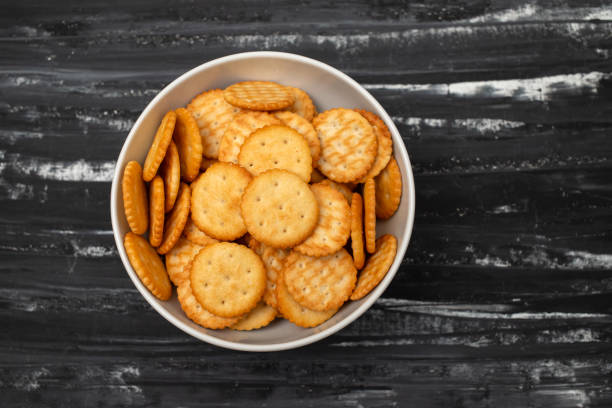 istock sweet and salty Cookies on white bowl 1972111475
