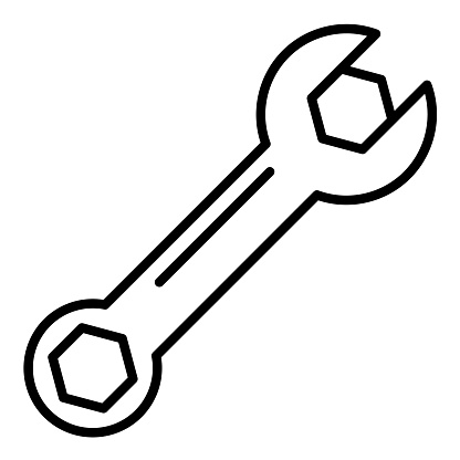 Wrenching icon vector image. Can be used for Plumbing.