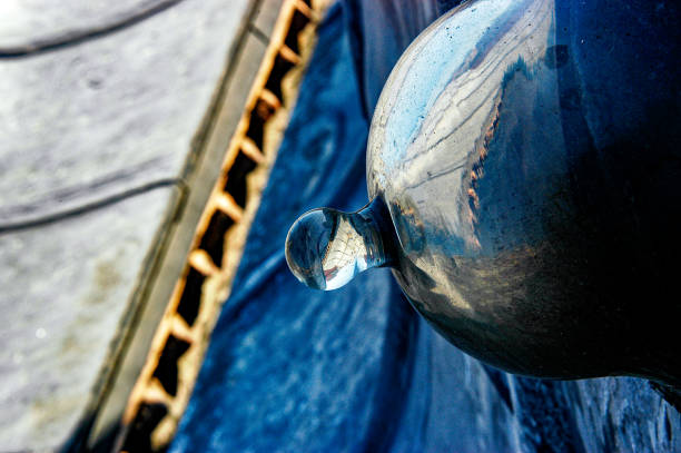 Elephant's eye is a top glass in the form of a bell with a knob on top, found in the domes of baths.
