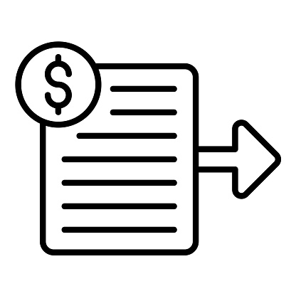 Accounts Payable icon vector image. Can be used for Finance.
