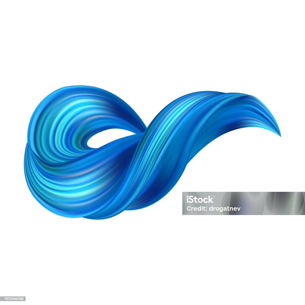 Vector Brush Gradient 3d Brushstroke Gradient Texture Brush Stock Illustration - Download ...