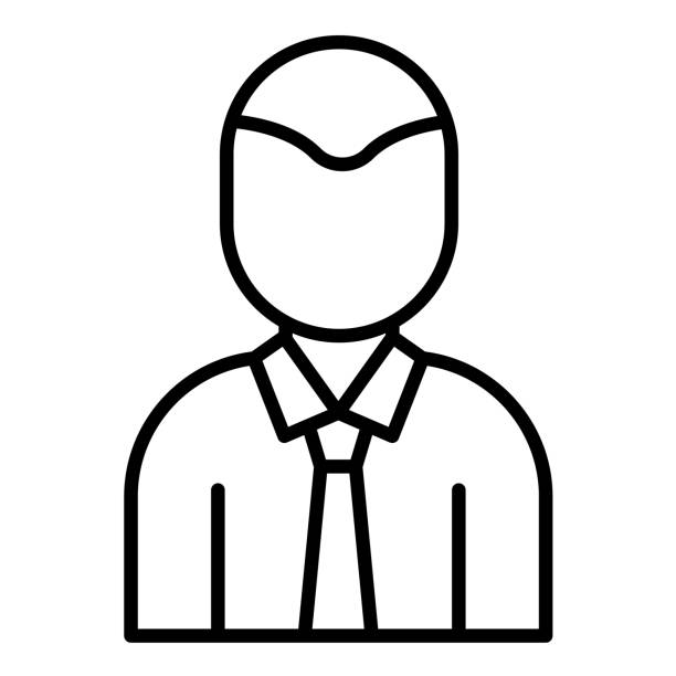 ilustrações de stock, clip art, desenhos animados e ícones de account executive male icon - 13584