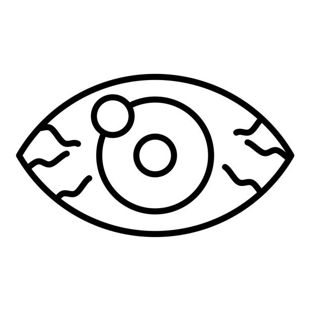 ilustrações, clipart, desenhos animados e ícones de cataract icon - 13520