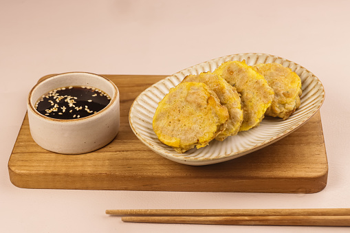 Wanja Jeon is Korean Pan Fried Meat and Tofu Patties.
