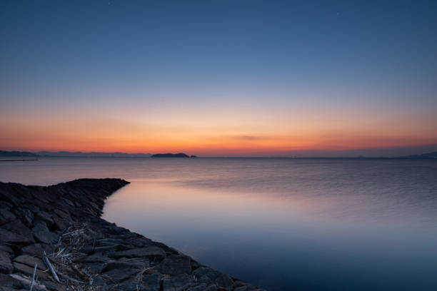 beautiful sea morning glow