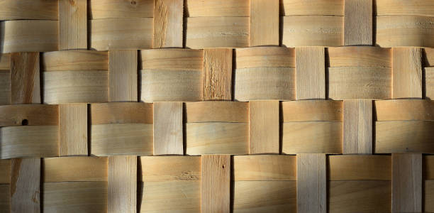 istock Intertwined wooden slats 1972299770
