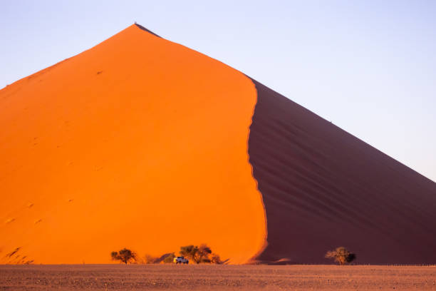 istock Red sand dunes with shadows in morning sunlight in Sossusvlei, Namibia 1972316451