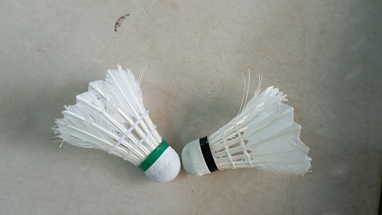 Two shuttlecock for playing badminton