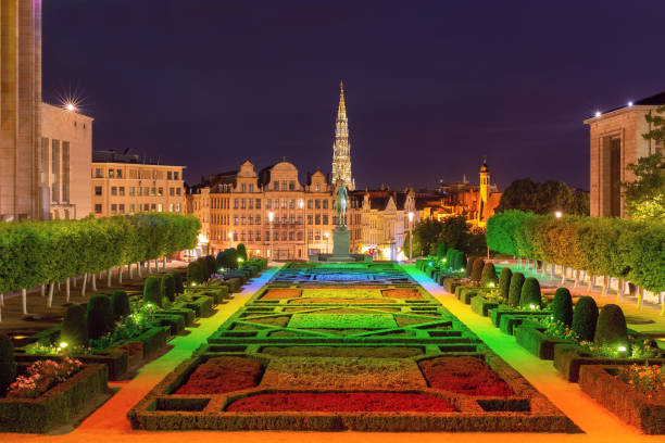 istock Brussels at night, Brussels, Belgium 1972391779