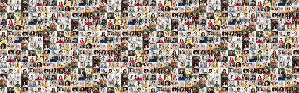 Collage of diverse people