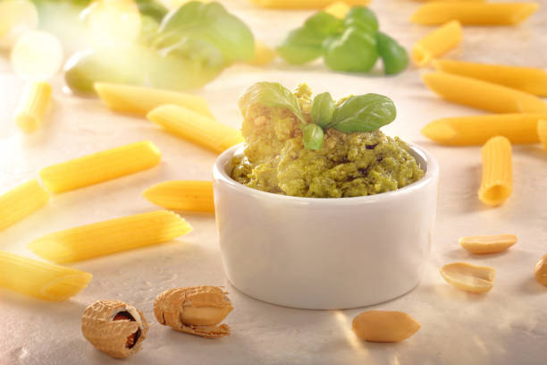 istock Fresh pesto in a white bowl 1972403007