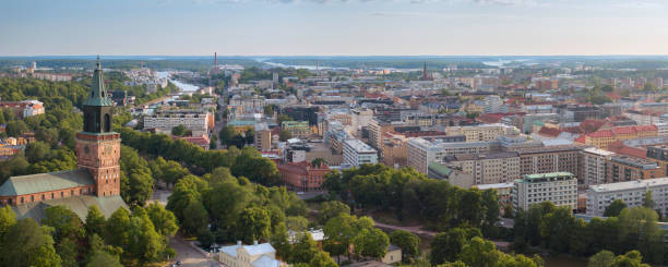 istock Panoramic view of Turku, Finland 1972452857