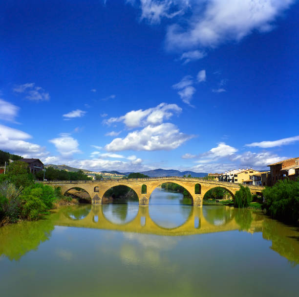 istock Romanesque bridge At Puente la Reina, Spain 1972457652