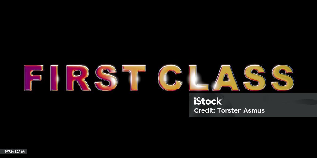 First Class Stock Illustration - Download Image Now - First Class ...