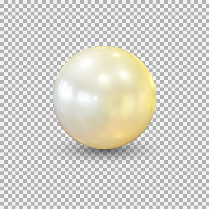 Pearl ball .Realistic balloon for labels, advertising .