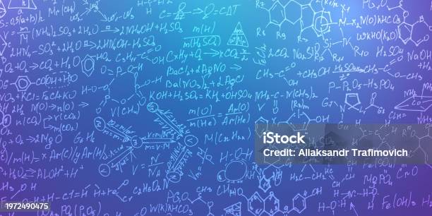 Formulas Background Simple Scientific Formulas School Background Stock Illustration - Download ...