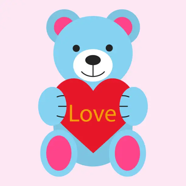 Vector illustration of Teddy bear vector illustration cartoon