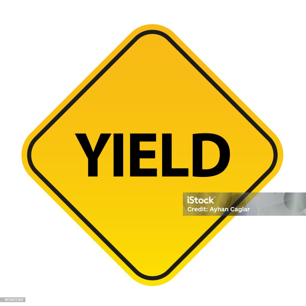 Yield Sign Picture Yield Traffic Sign Stock Illustration - Download Image Now - Yield Sign ...