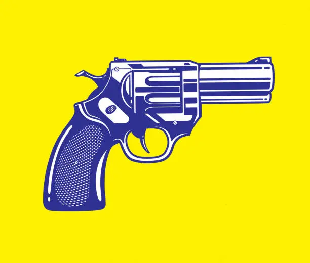 Vector illustration of Handgun