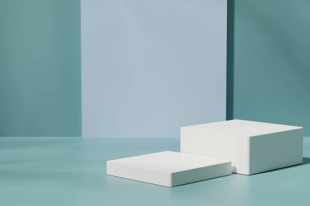 istock Scene with a podium for product presentation, 3d rendering 1972609692