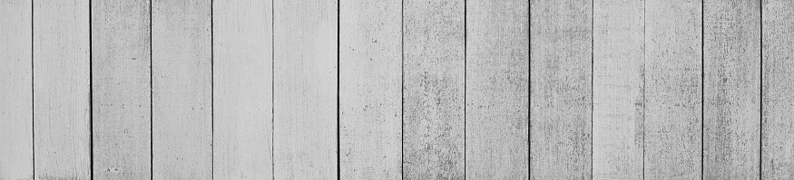 White wood background, wooden gray pattern old wall for design