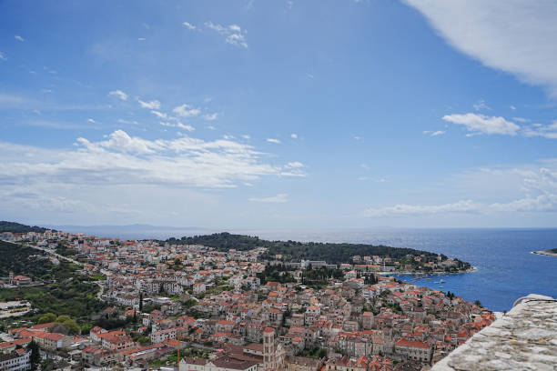 village and sea in Hvar