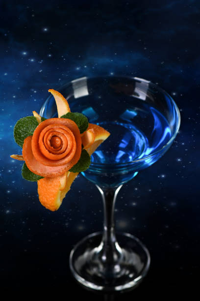 istock Art in orange- Martini Blue Curacao 1972703360