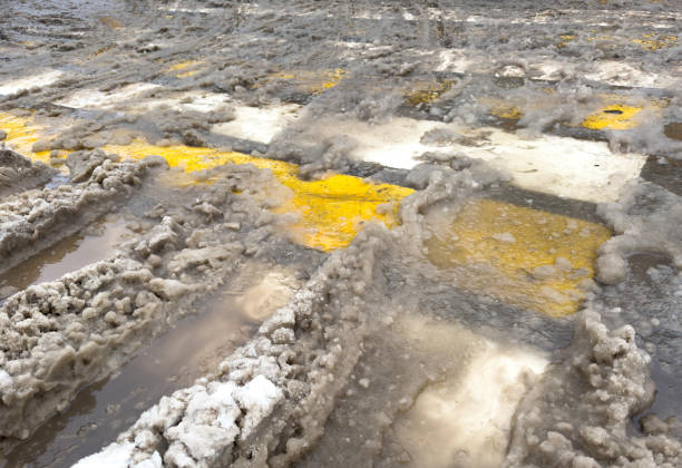 La route en hiver, Québec, Canada