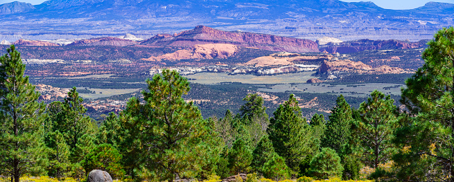 Larb Hollow Overlook  along Scenic Byway 12, Utah, with Lower Bowns Reservoir in the distance