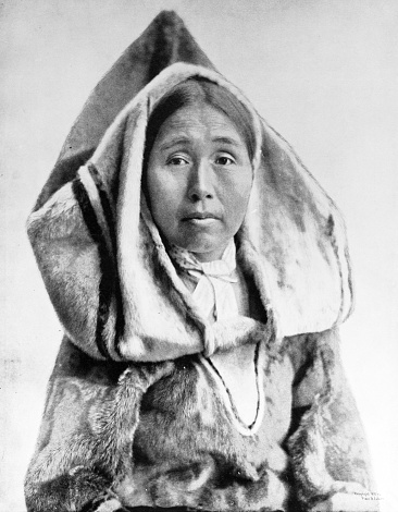 Portrait of common people from 1894: Mary Dookshoode Annanuck, Eskimo