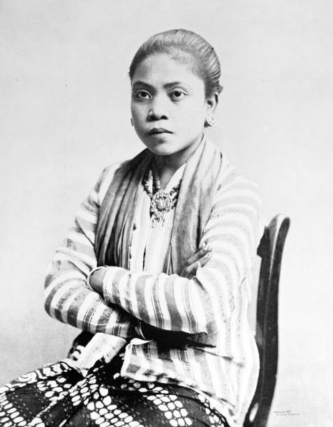 istock Portrait of common people from 1894: Dama Waja, Javanese 1972851977