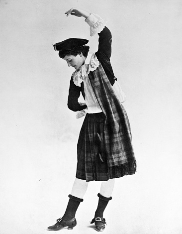 Portrait of common people from 1894: Stella Blair, Scottish Dancer