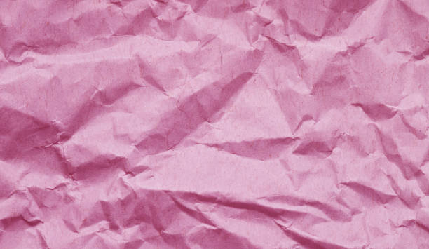 istock Pastel Orchid Pink Crumpled Paper Texture for Abstract Background 1972856523