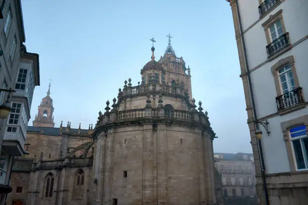 Photo of Circular apse of the Chapel of the Virgin of the Great Eyes, Cathedral of Santa Maria, Lugo, Galicia, Spain.