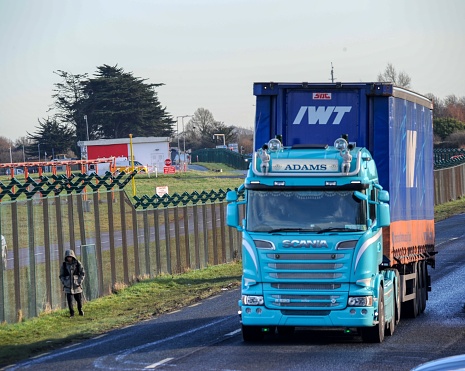 Dublin  Ireland january 30th 2024...photo of a road haulage truck
