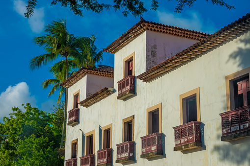 The charming old colonial town of Olinda, next to Recife, Brazil. A UNESCO World Heritage site