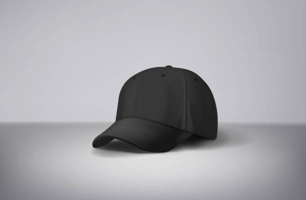 istock Black baseball cap mock up in gray background. For branding and advertising. 1973068327