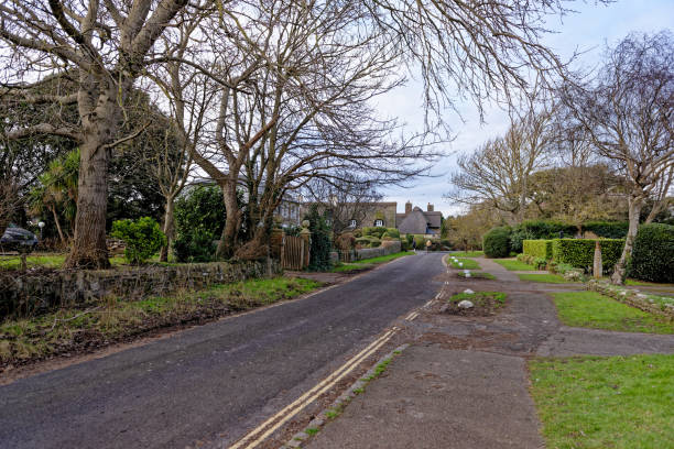 istock Typical English residential area view 1973068379