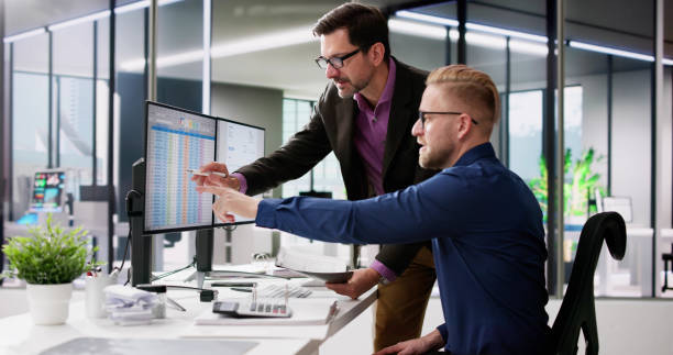 istock Spreadsheet Analyst Employee Worker. Medical Report 1973069444
