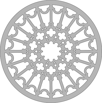 Burgos Cathedral (Spain). Rosette of the south façade of the cathedral.