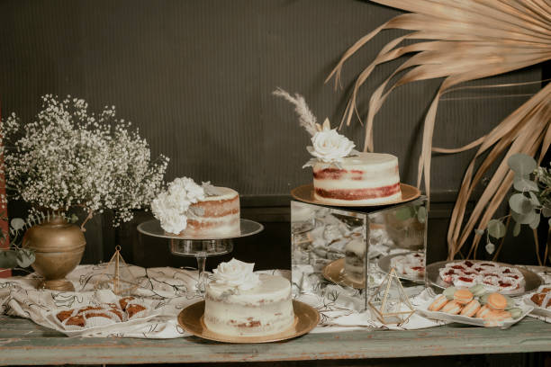 istock Table With Sweets, Desserts And Cakes, Decorated Table For Reception. 1973070630