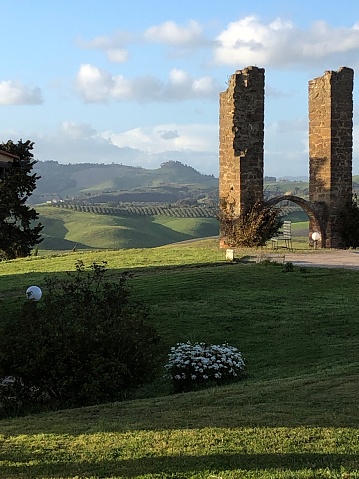 Vue de Volterra depuis Mazaola