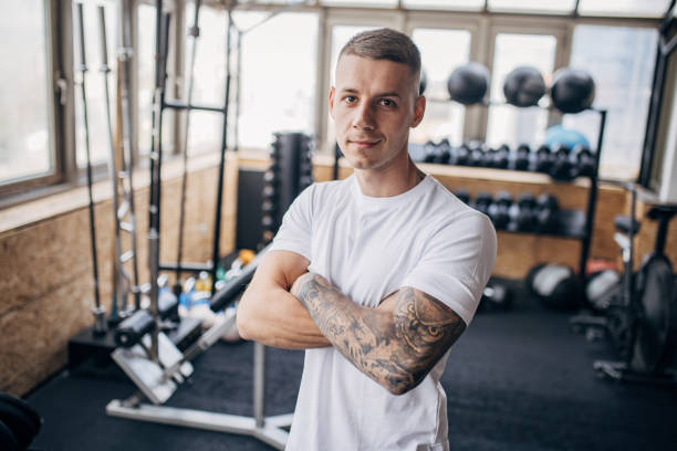 istock Fit man in gym 1973155637