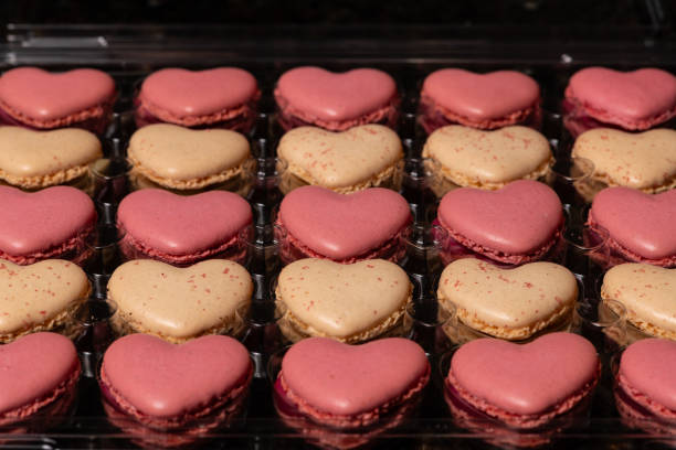 istock Delicious Vanilla and Rasberry Macarons 1973159830
