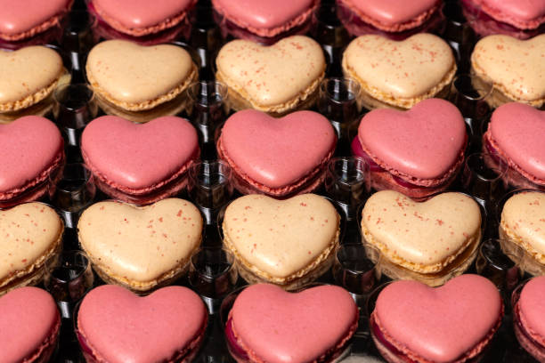 istock Delicious Vanilla and Rasberry Macarons 1973159838